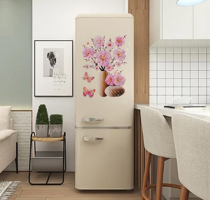 Sada 4 květinových samolepek